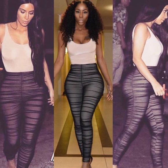 ruched mesh jumpsuit